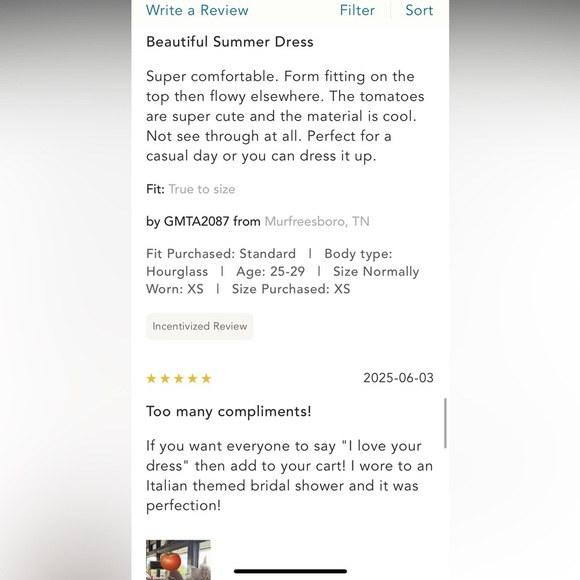 Anthropologie NWT Maeve Button-Front Tomato Midi Dress size XL. - Picture 14 of 16